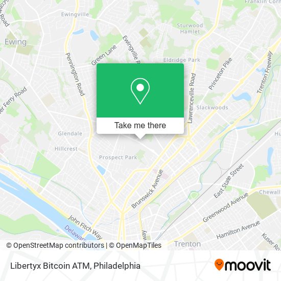 Mapa de Libertyx Bitcoin ATM