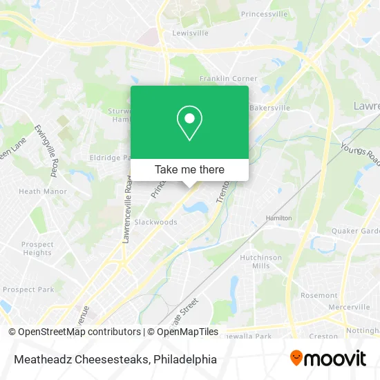 Meatheadz Cheesesteaks map