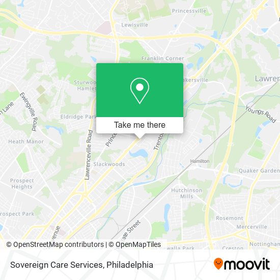 Sovereign Care Services map