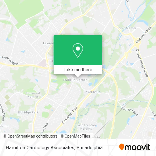 Hamilton Cardiology Associates map