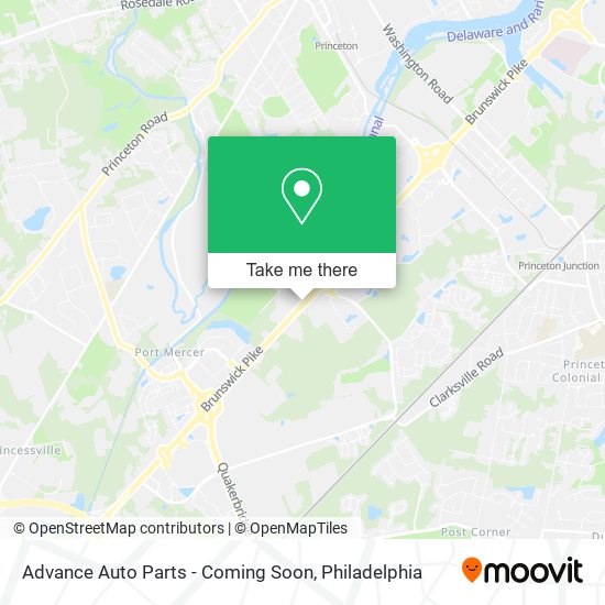 Mapa de Advance Auto Parts - Coming Soon