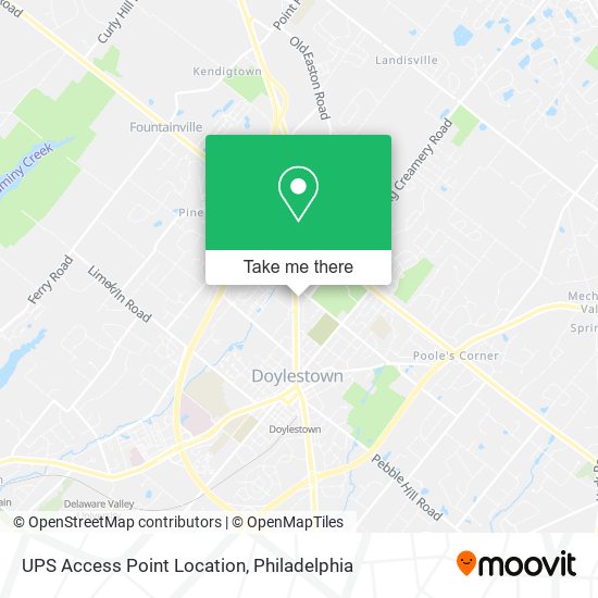 Mapa de UPS Access Point Location