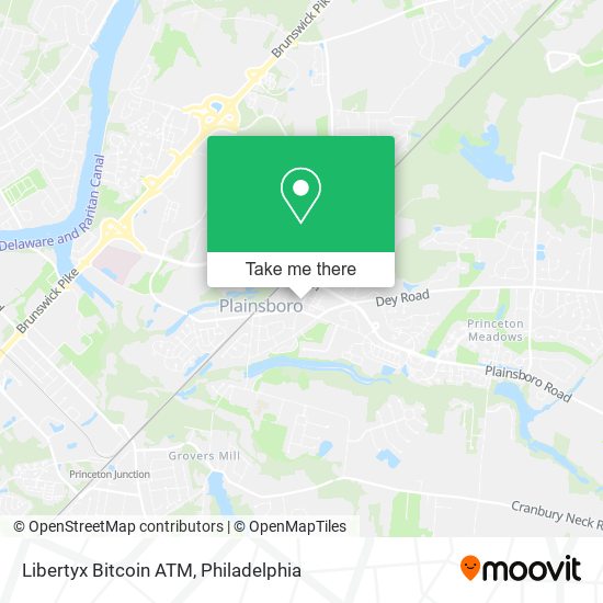 Mapa de Libertyx Bitcoin ATM