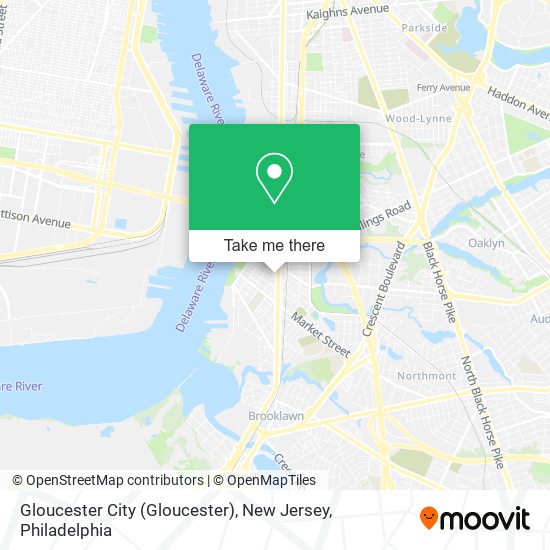 Mapa de Gloucester City (Gloucester), New Jersey