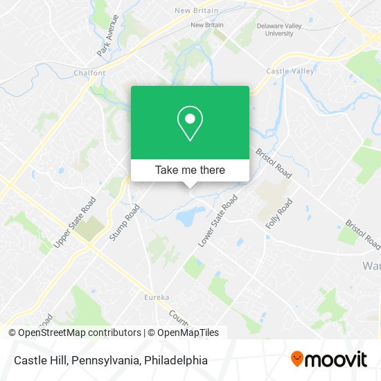 Mapa de Castle Hill, Pennsylvania