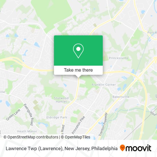 Mapa de Lawrence Twp (Lawrence), New Jersey