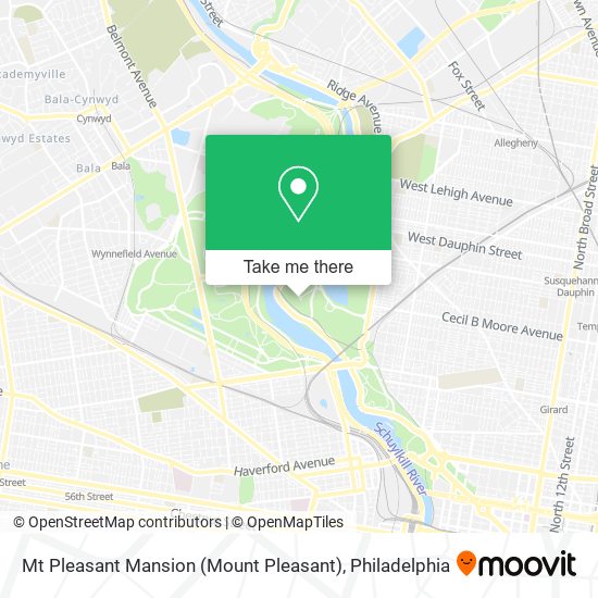 Mapa de Mt Pleasant Mansion (Mount Pleasant)