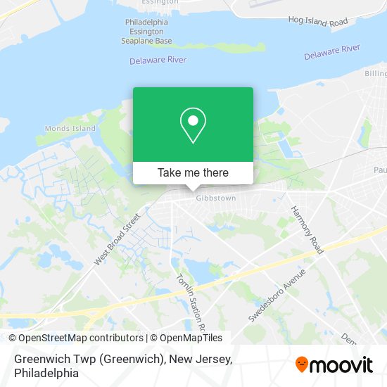 Mapa de Greenwich Twp (Greenwich), New Jersey