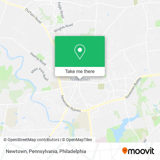 Mapa de Newtown, Pennsylvania