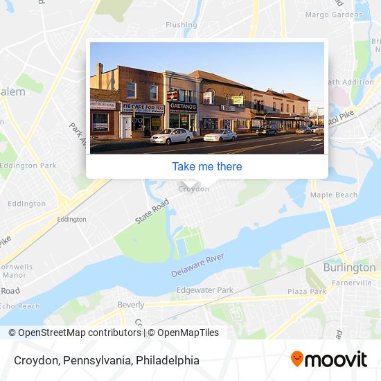 Mapa de Croydon, Pennsylvania