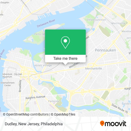 Mapa de Dudley, New Jersey