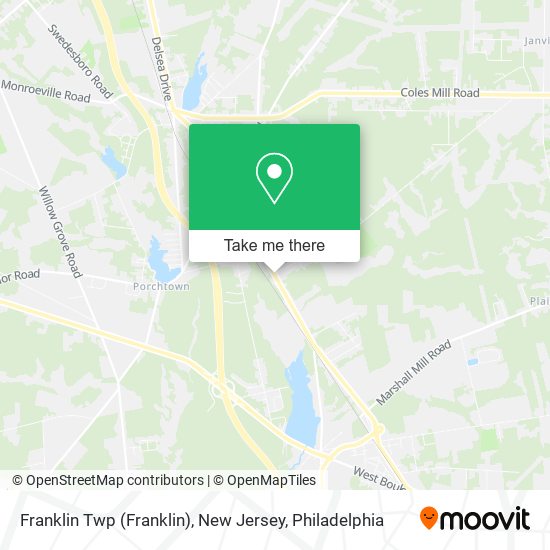 Mapa de Franklin Twp (Franklin), New Jersey