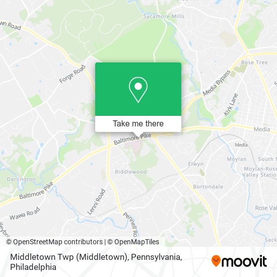 Middletown Twp (Middletown), Pennsylvania map