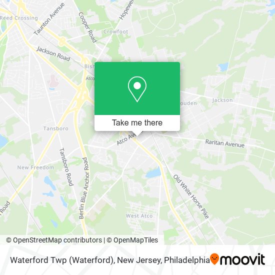 Mapa de Waterford Twp (Waterford), New Jersey