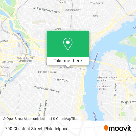 700 Chestnut Street map