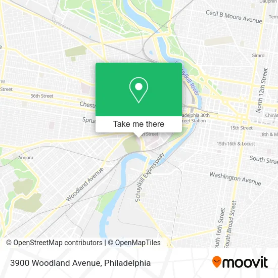 3900 Woodland Avenue map