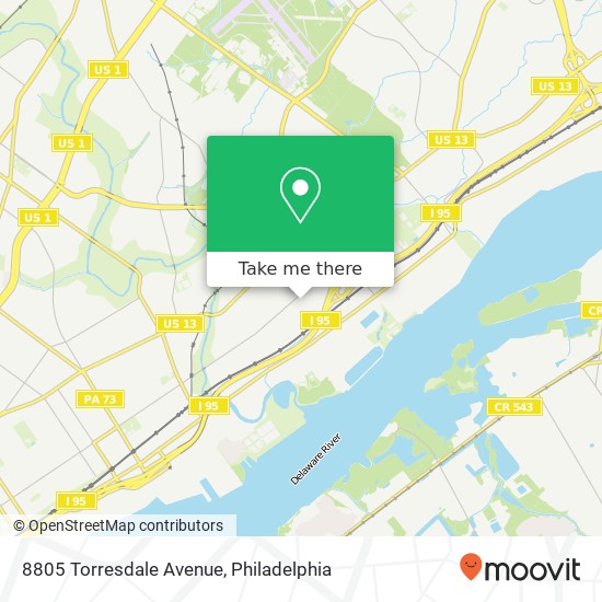 Mapa de 8805 Torresdale Avenue