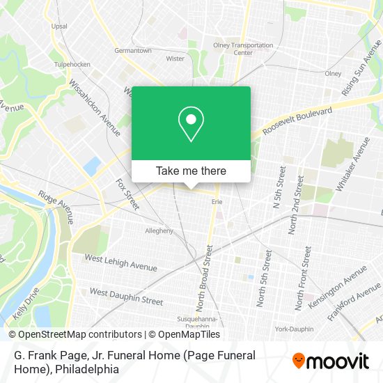 Mapa de G. Frank Page, Jr. Funeral Home (Page Funeral Home)