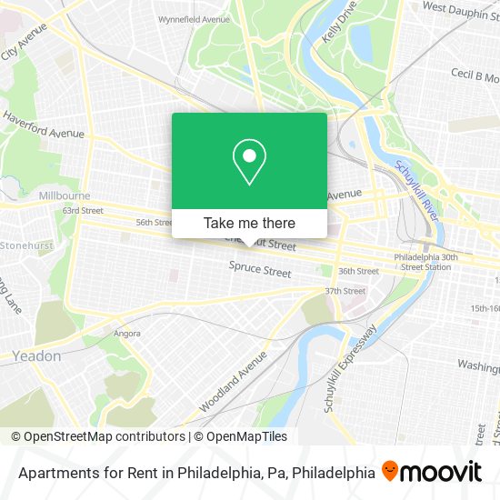 Mapa de Apartments for Rent in Philadelphia, Pa
