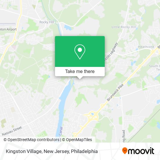 Kingston Village, New Jersey map