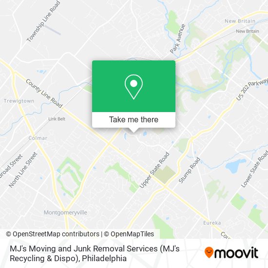 Mapa de MJ's Moving and Junk Removal Services (MJ's Recycling & Dispo)