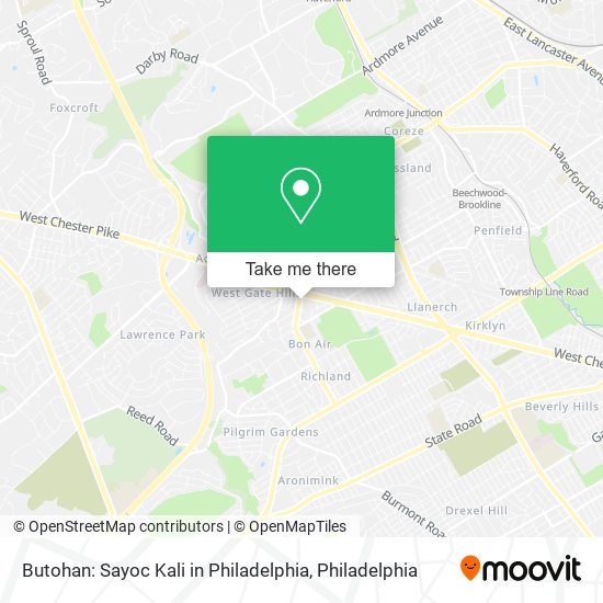 Butohan: Sayoc Kali in Philadelphia map