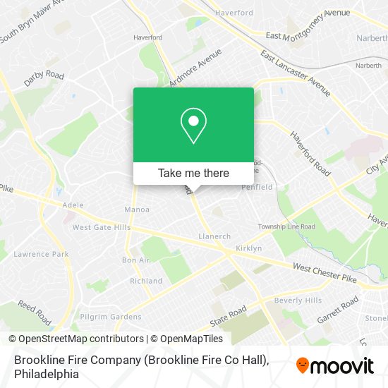 Mapa de Brookline Fire Company (Brookline Fire Co Hall)