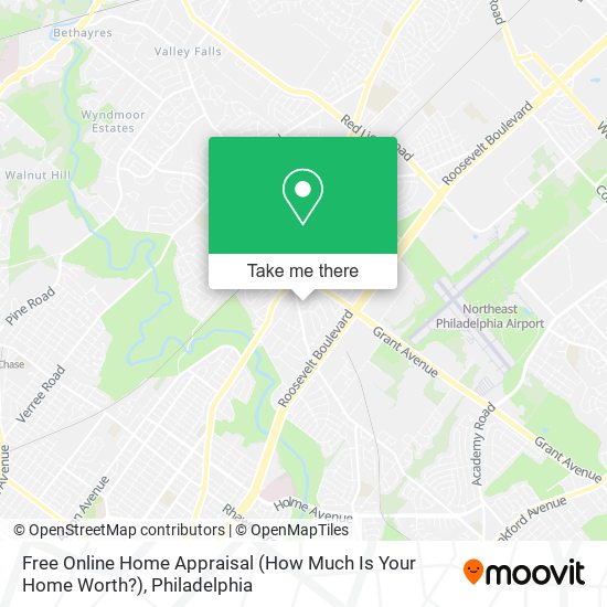 Mapa de Free Online Home Appraisal (How Much Is Your Home Worth?)