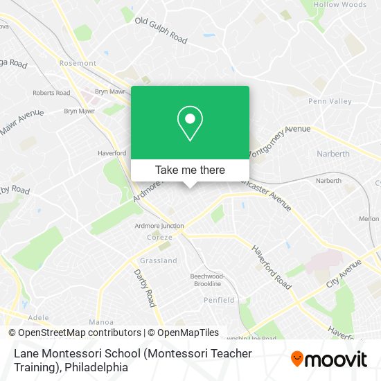 Mapa de Lane Montessori School (Montessori Teacher Training)