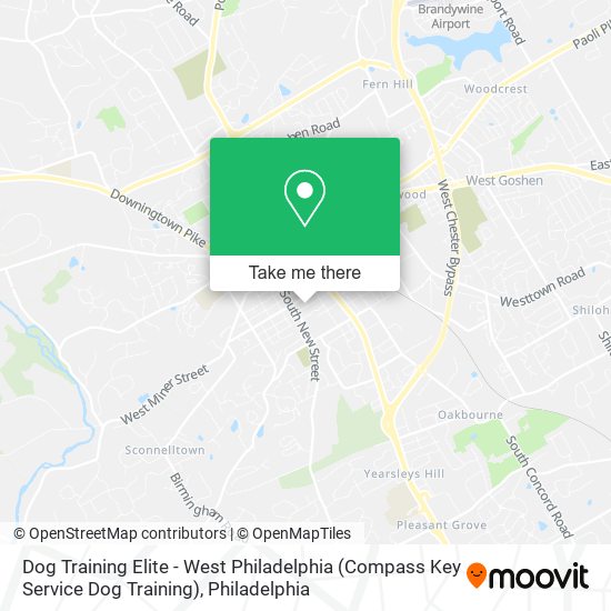 Mapa de Dog Training Elite - West Philadelphia (Compass Key Service Dog Training)