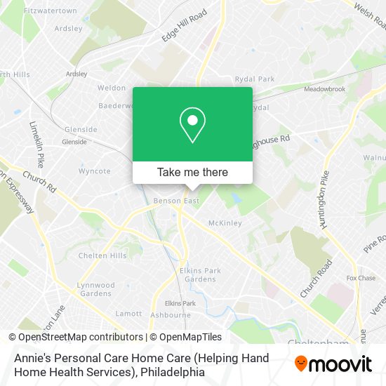 Mapa de Annie's Personal Care Home Care (Helping Hand Home Health Services)