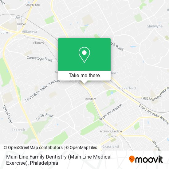 Mapa de Main Line Family Dentistry (Main Line Medical Exercise)