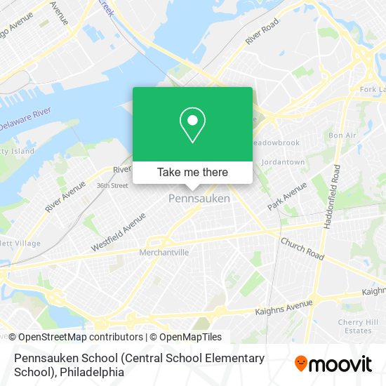 Pennsauken School (Central School Elementary School) map