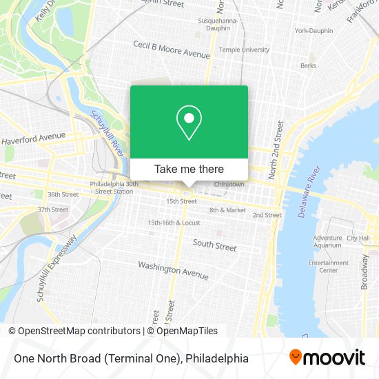 Mapa de One North Broad (Terminal One)