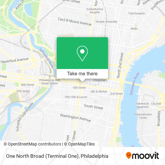 Mapa de One North Broad (Terminal One)