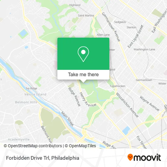 Forbidden Drive Trl map