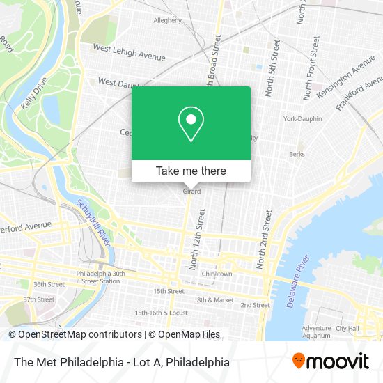 Mapa de The Met Philadelphia - Lot A