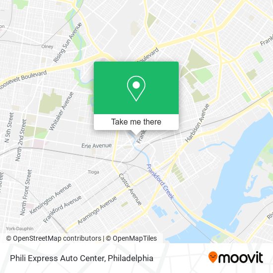 Phili Express Auto Center map