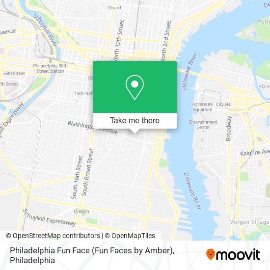 Philadelphia Fun Face (Fun Faces by Amber) map