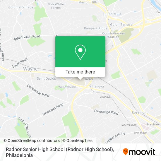 Radnor Senior High School map