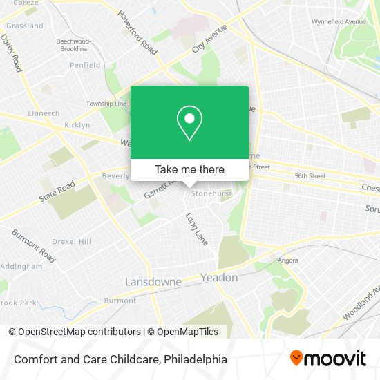 Comfort and Care Childcare map
