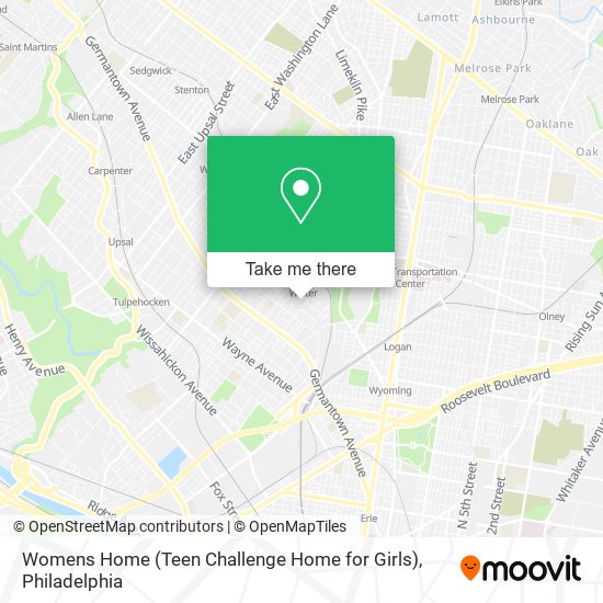Womens Home (Teen Challenge Home for Girls) map