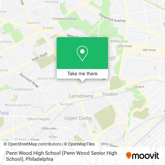 Mapa de Penn Wood High School