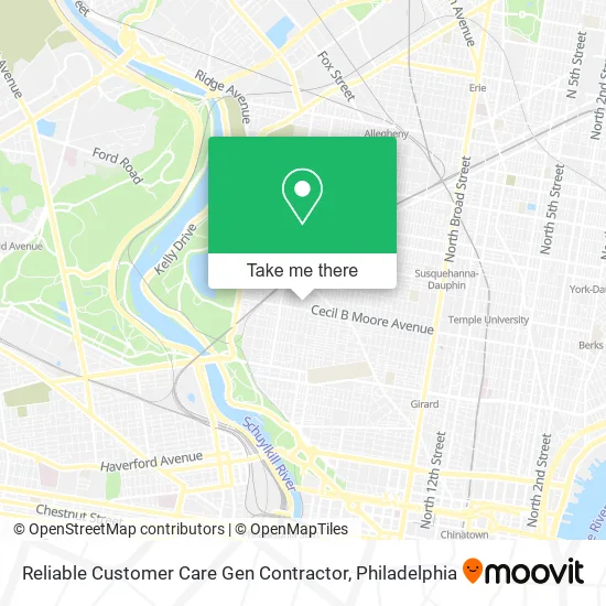 Reliable Customer Care Gen Contractor map