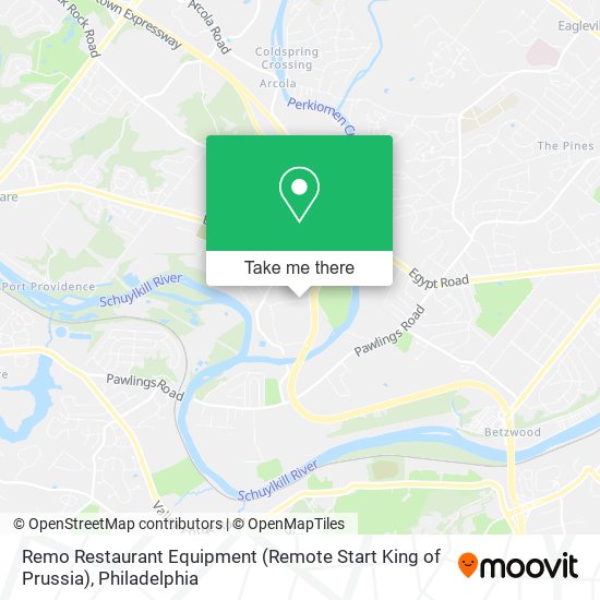 Mapa de Remo Restaurant Equipment (Remote Start King of Prussia)