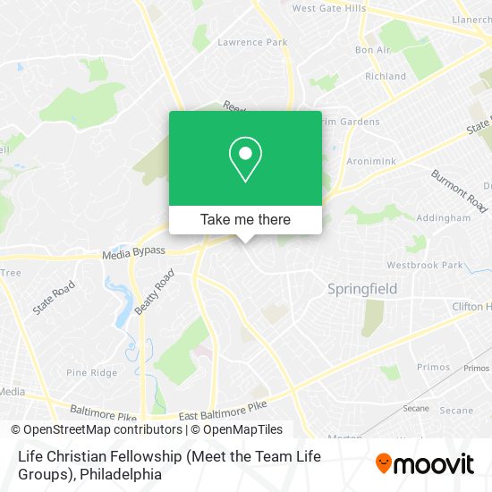 Life Christian Fellowship (Meet the Team Life Groups) map