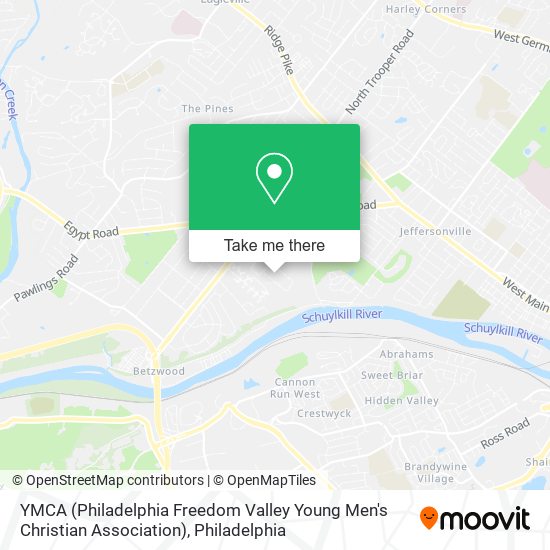 Mapa de YMCA (Philadelphia Freedom Valley Young Men's Christian Association)