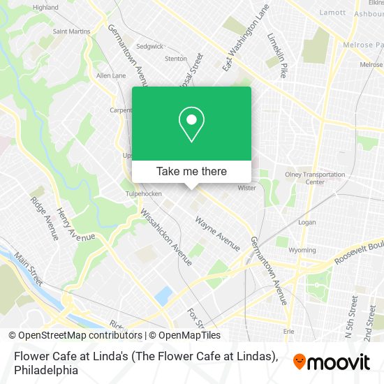 Mapa de Flower Cafe at Linda's (The Flower Cafe at Lindas)