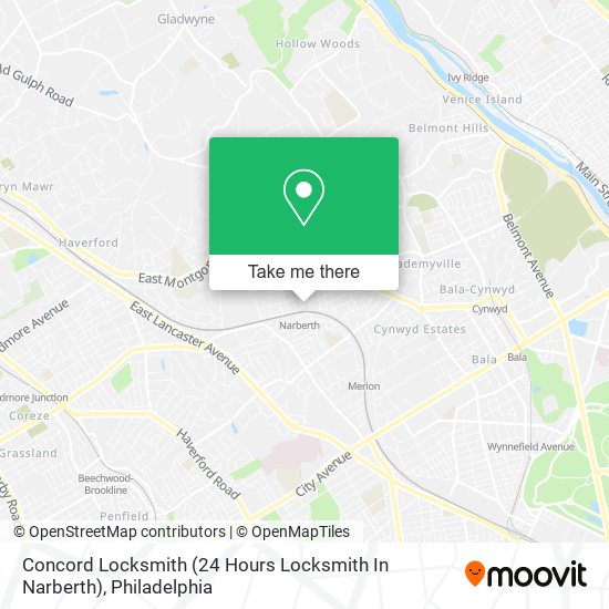 Concord Locksmith (24 Hours Locksmith In Narberth) map