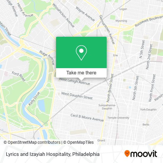 Lyrics and Izayiah Hospitality map